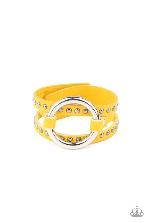 Studded Statement-Maker-Yellow