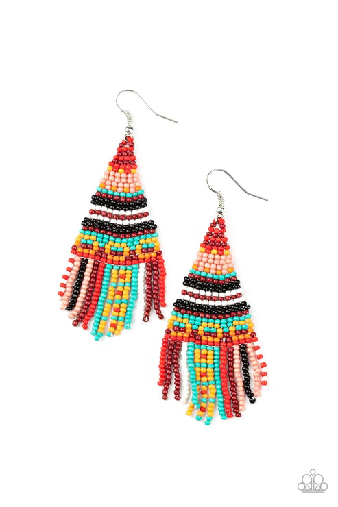 Beaded Bohemian-Red