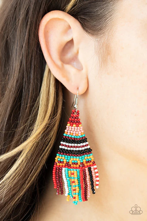 Beaded Bohemian-Red